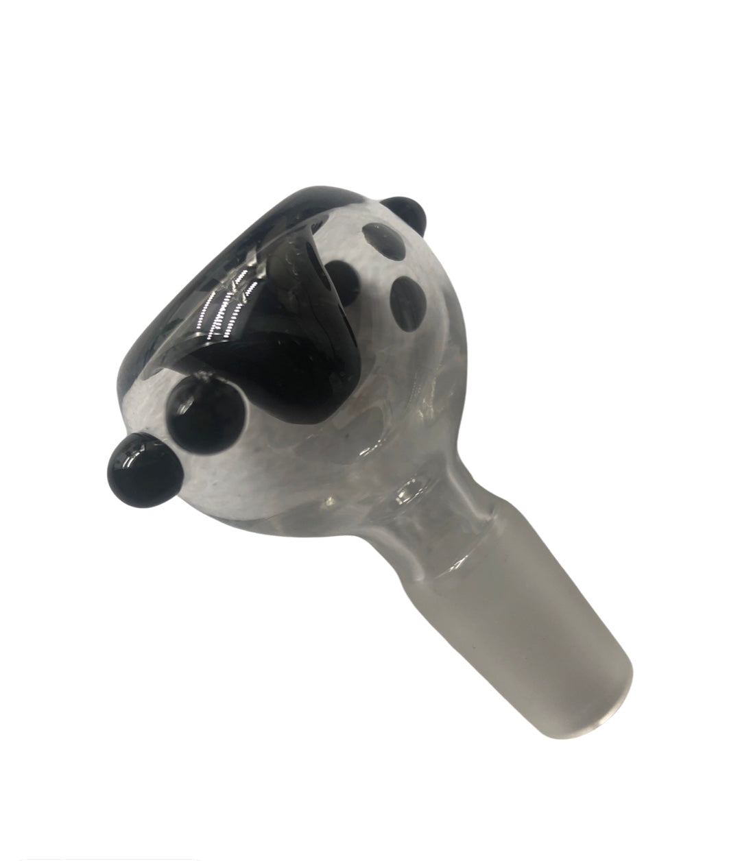 Bubble Bowl Piece - Clear with Black accents